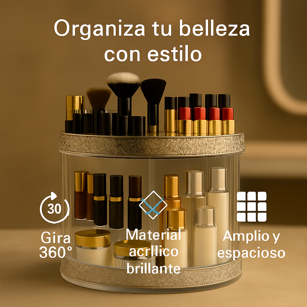 Organizador Acrílico Giratorio 360° de Diamante®