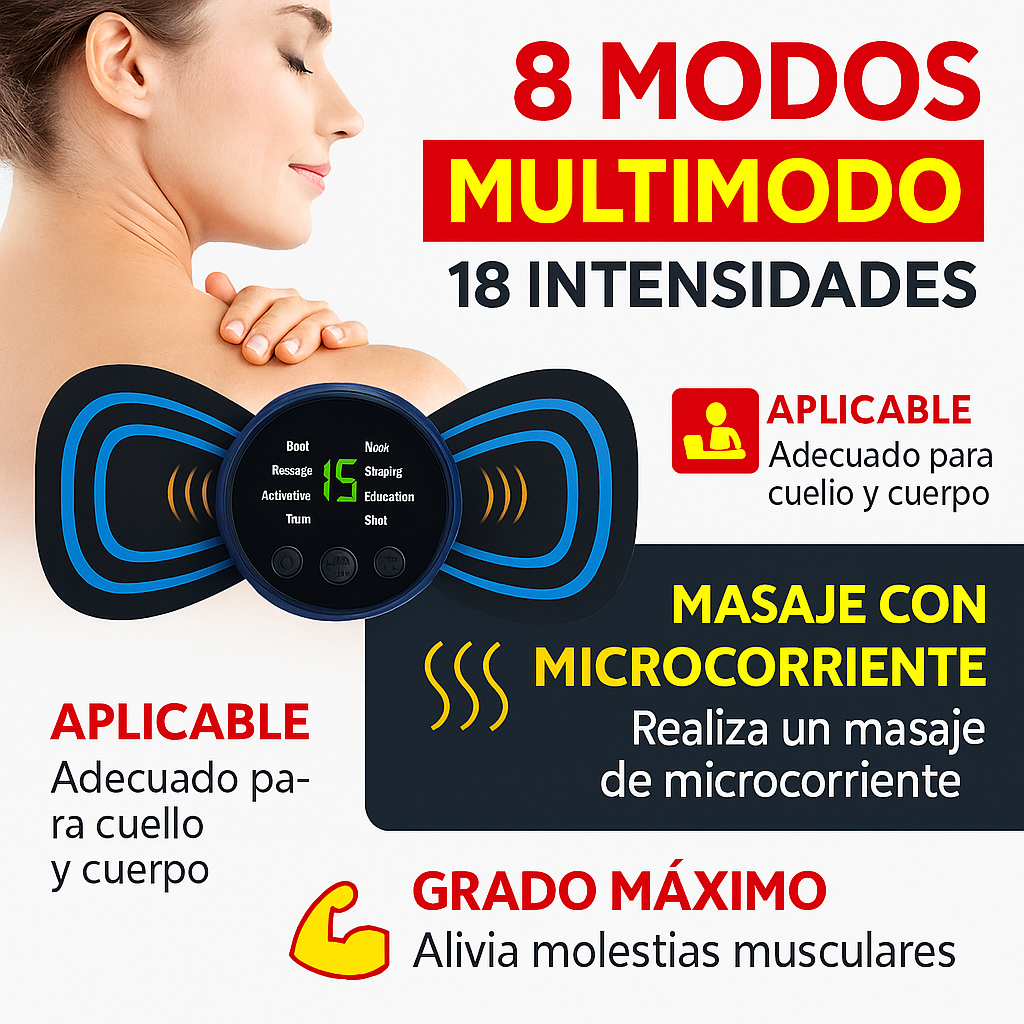 Mini Masajeador Eléctrico EMS Recargable®