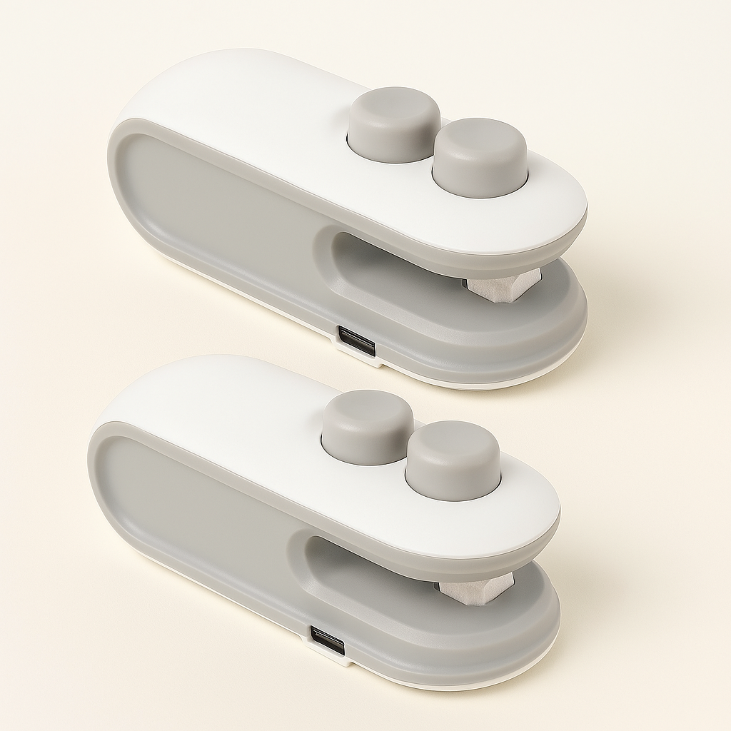 Mini Selladora Portátil con Cortador Integrado para Alimentos®