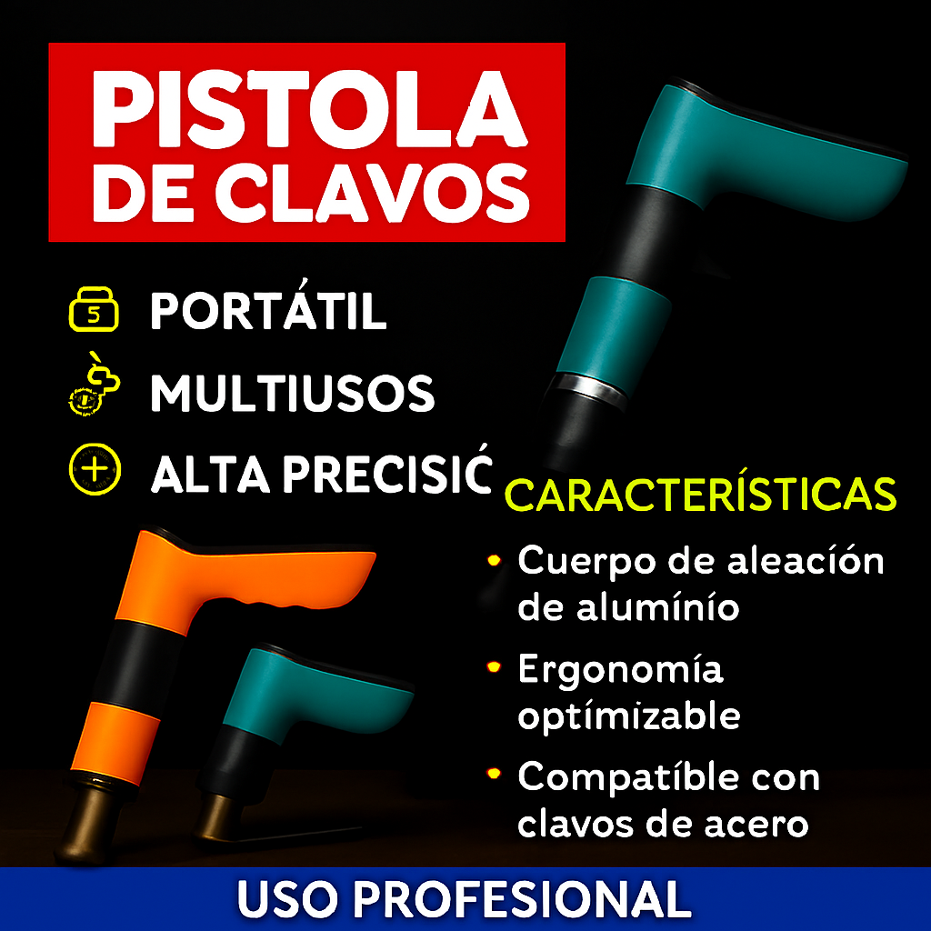 Pistola Portátil Multi-Usos para Clavos y Remaches®