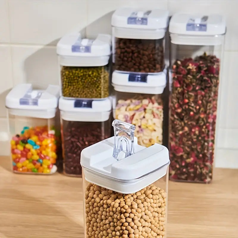 Set x 7 Tarros de Cocina con Tapa Hermética ®