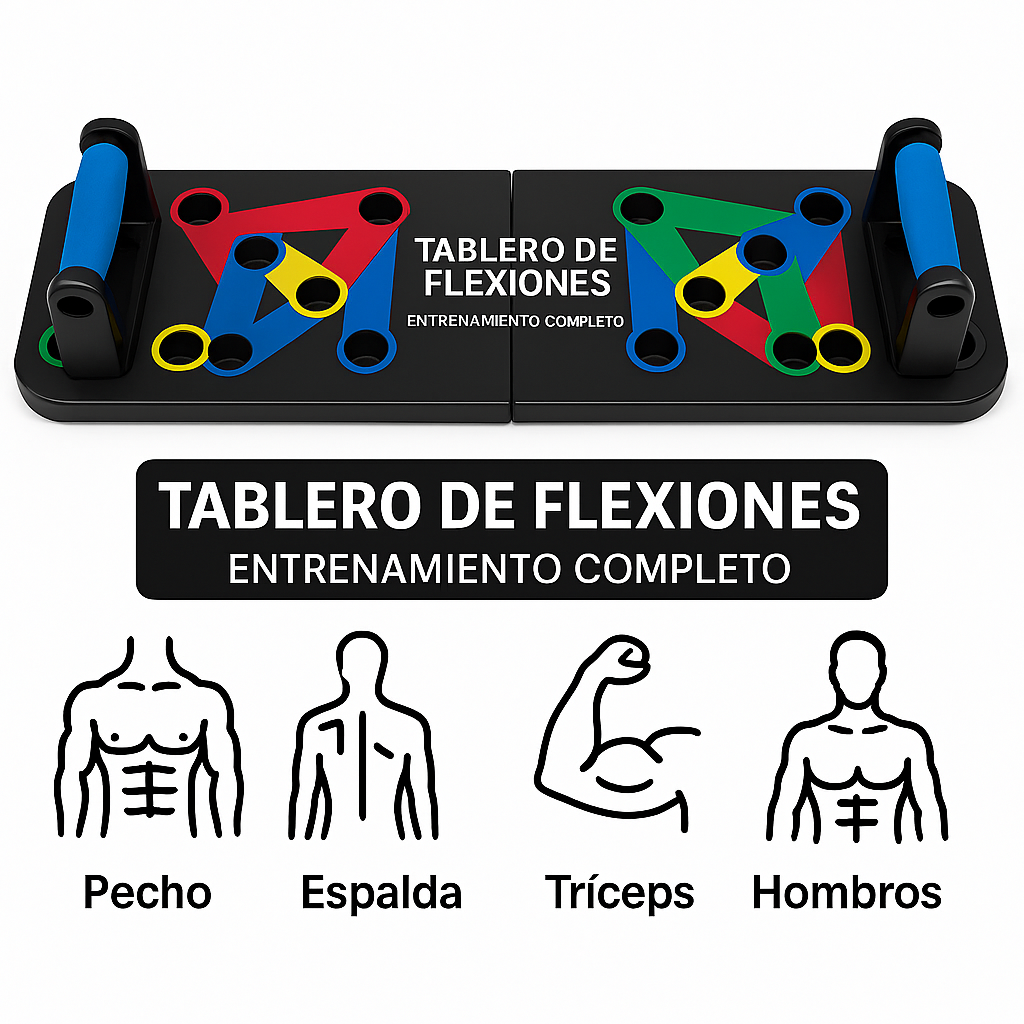 Tablero Plegable Para Flexiones Con Guía Visual®