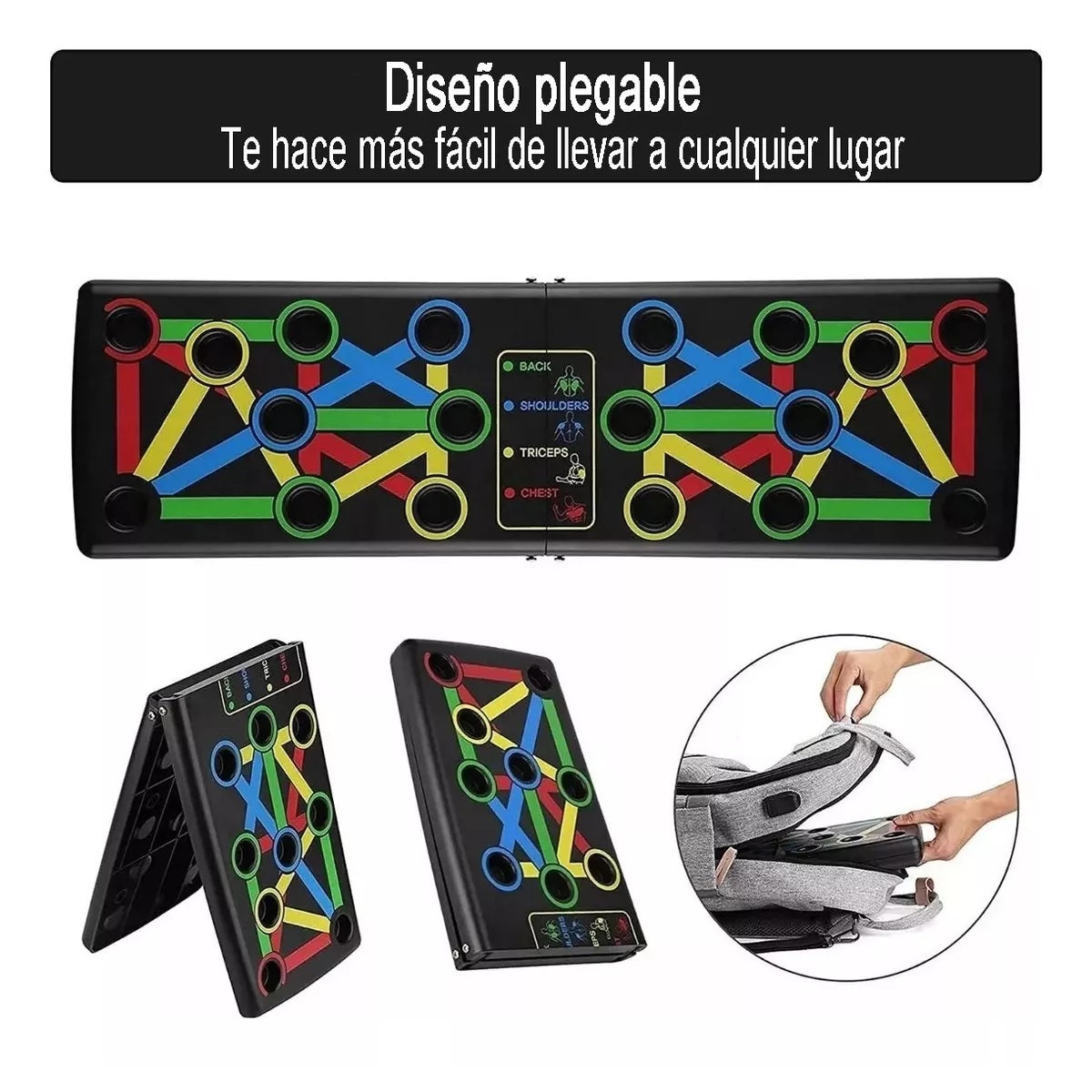 Tablero Plegable Para Flexiones Con Guía Visual®