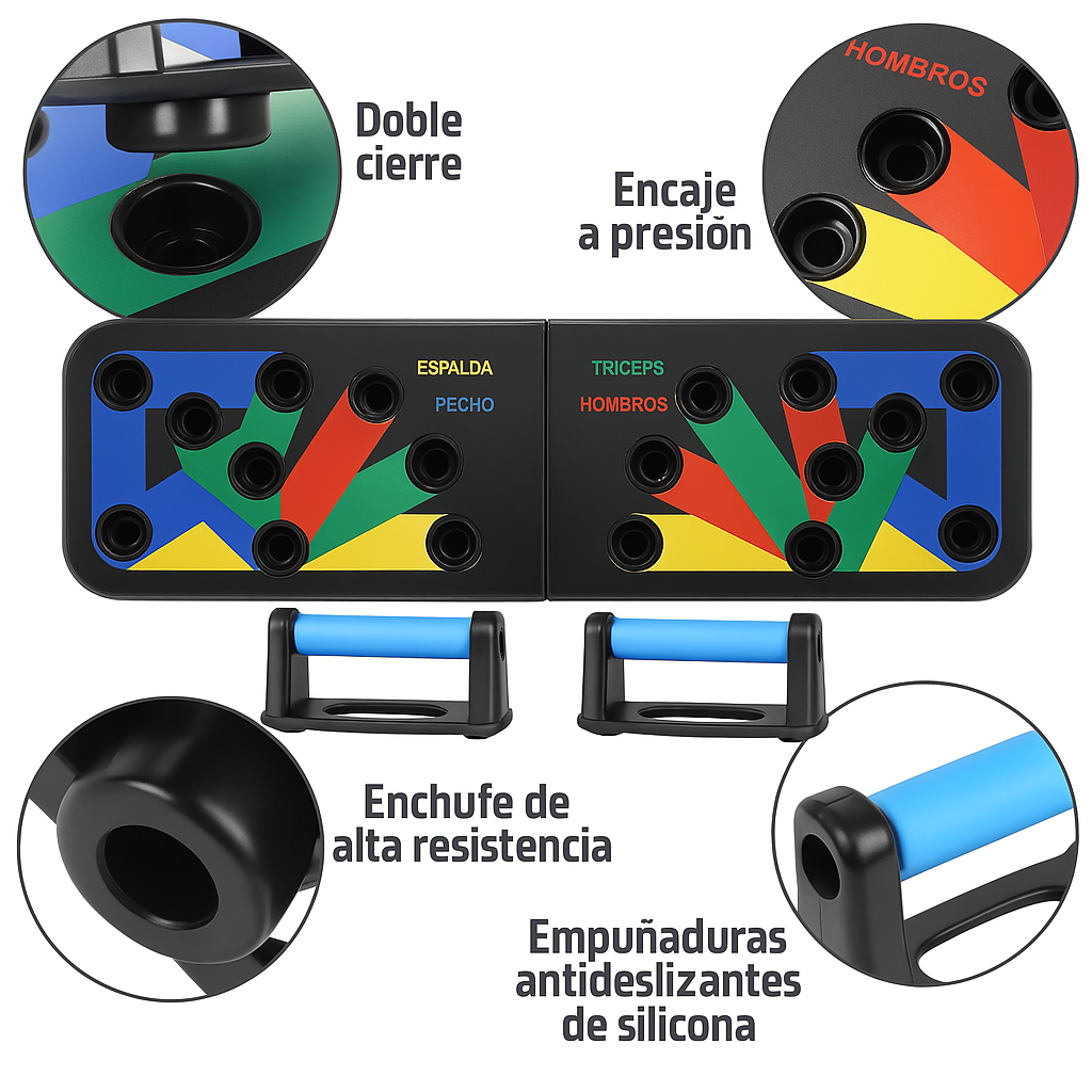 Tablero Plegable Para Flexiones Con Guía Visual®