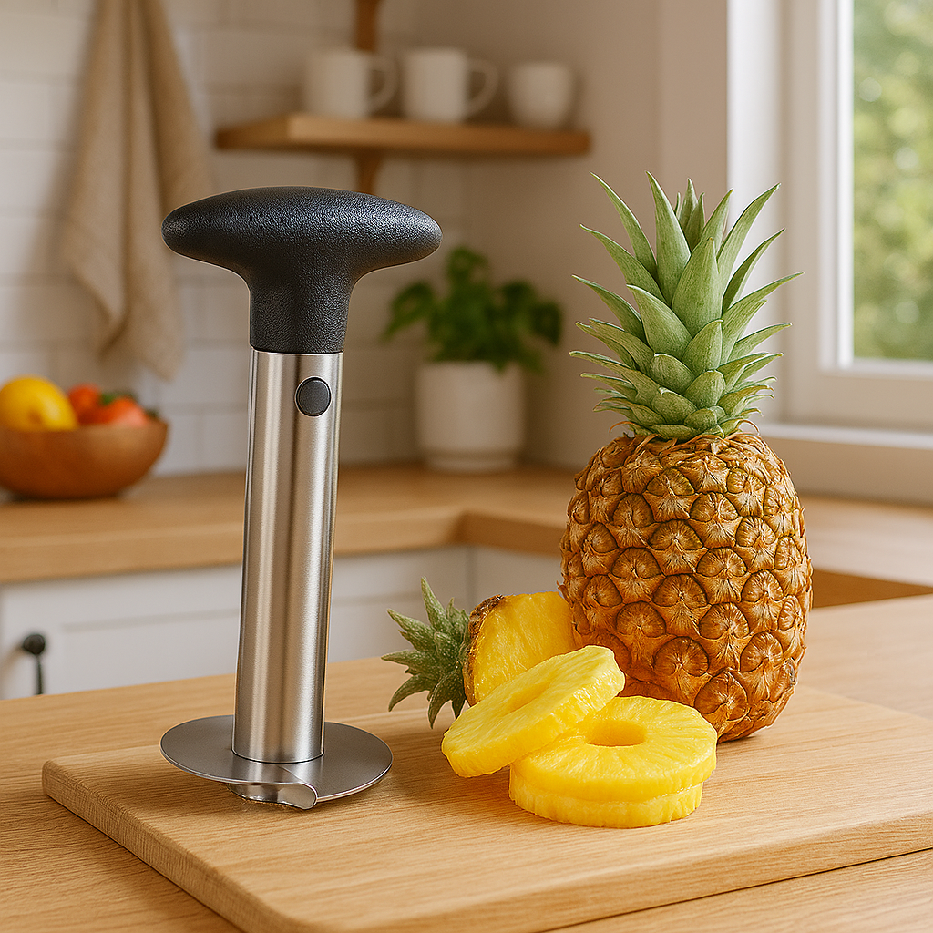 Pelador De Piña Inoxidable – Rodajas Perfectas Sin Esfuerzo®