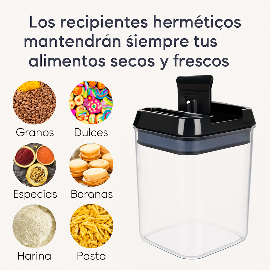 Set x 7 Tarros de Cocina con Tapa Hermética ®