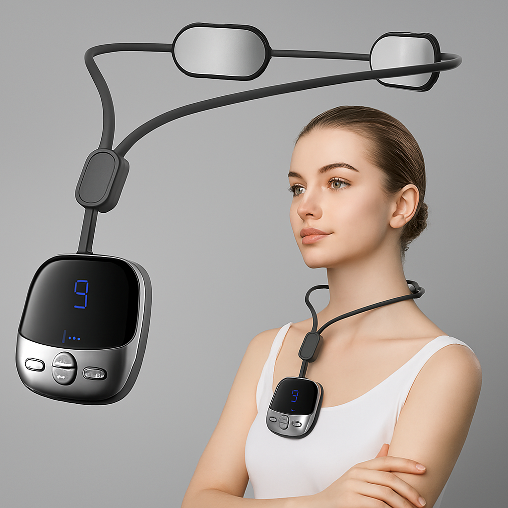 Masajeador de Cuello Portátil TENS + EMS®
