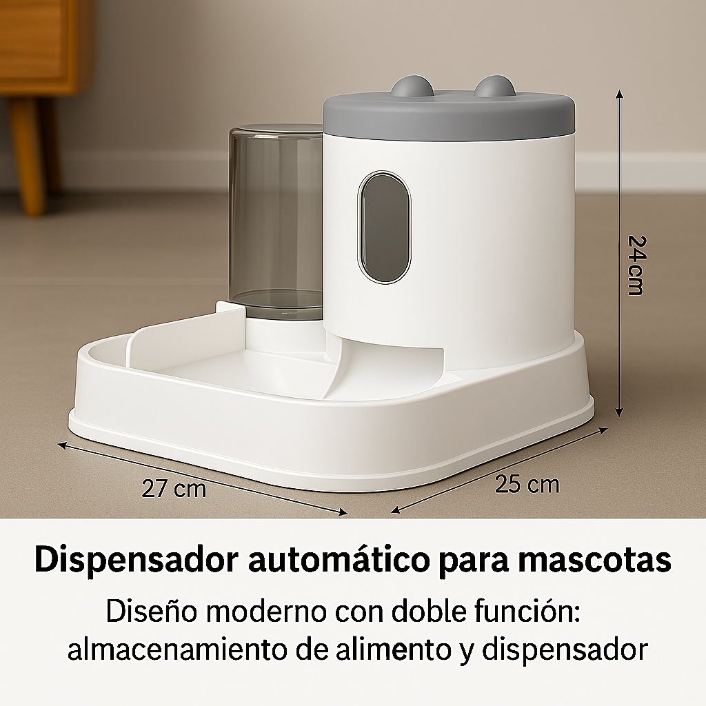 Comedero y Bebedero Automático 2 en 1 para Mascotas®