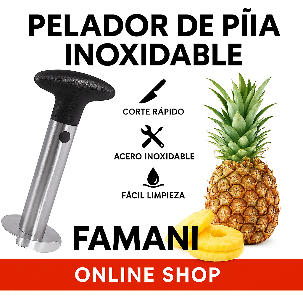 Pelador De Piña Inoxidable – Rodajas Perfectas Sin Esfuerzo®
