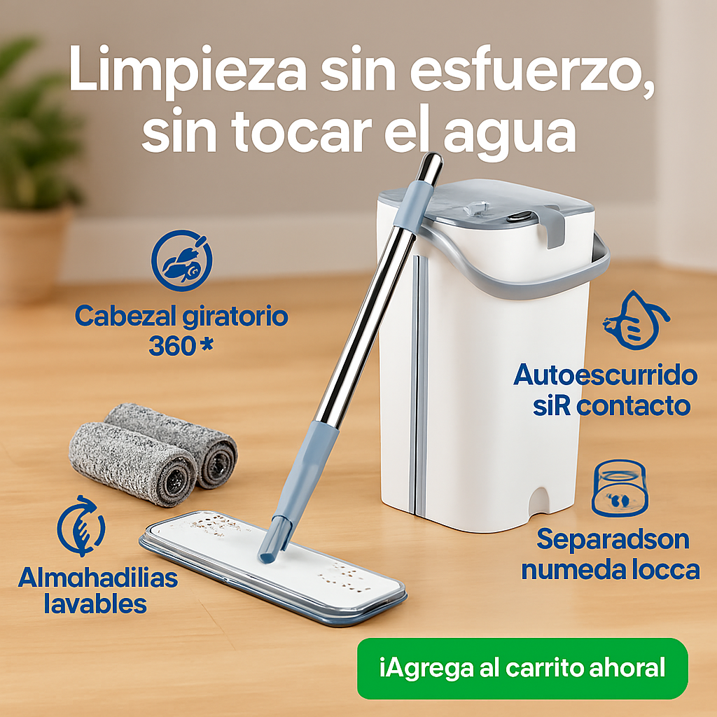 Trapero Reutilizable con Cubo Dual®