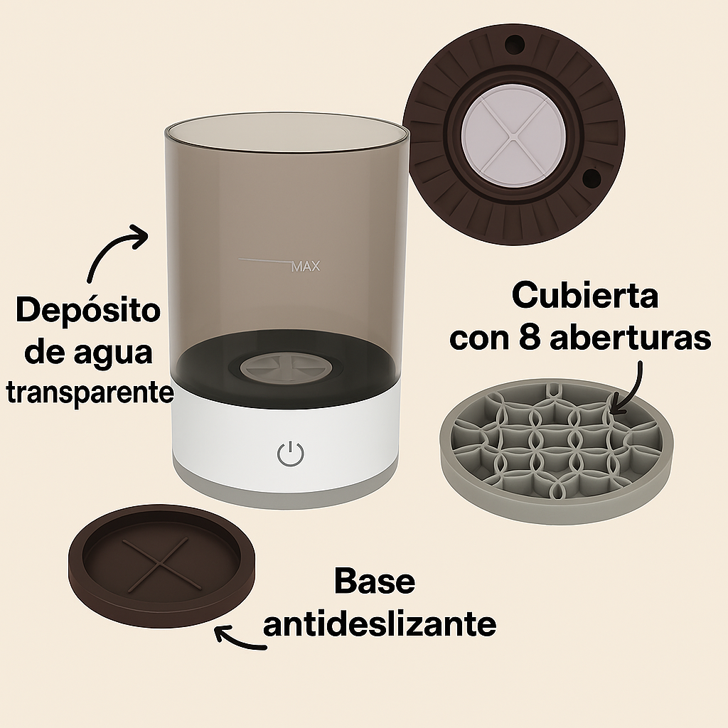 Limpiador Eléctrico de Brochas de Maquillaje ®