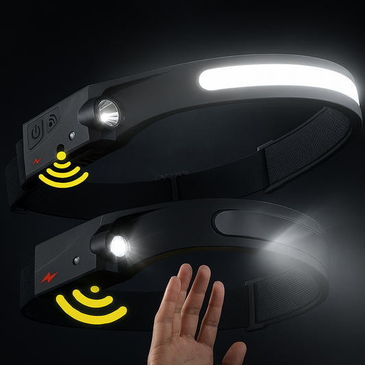 Linterna Frontal LED 350 Lúmenes  USB Recargable + Control por Gestos®