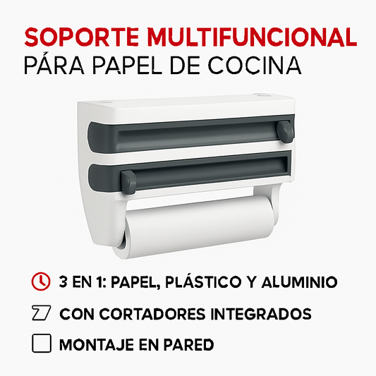 Dispensador de Papel de Cocina Montado en Pared®